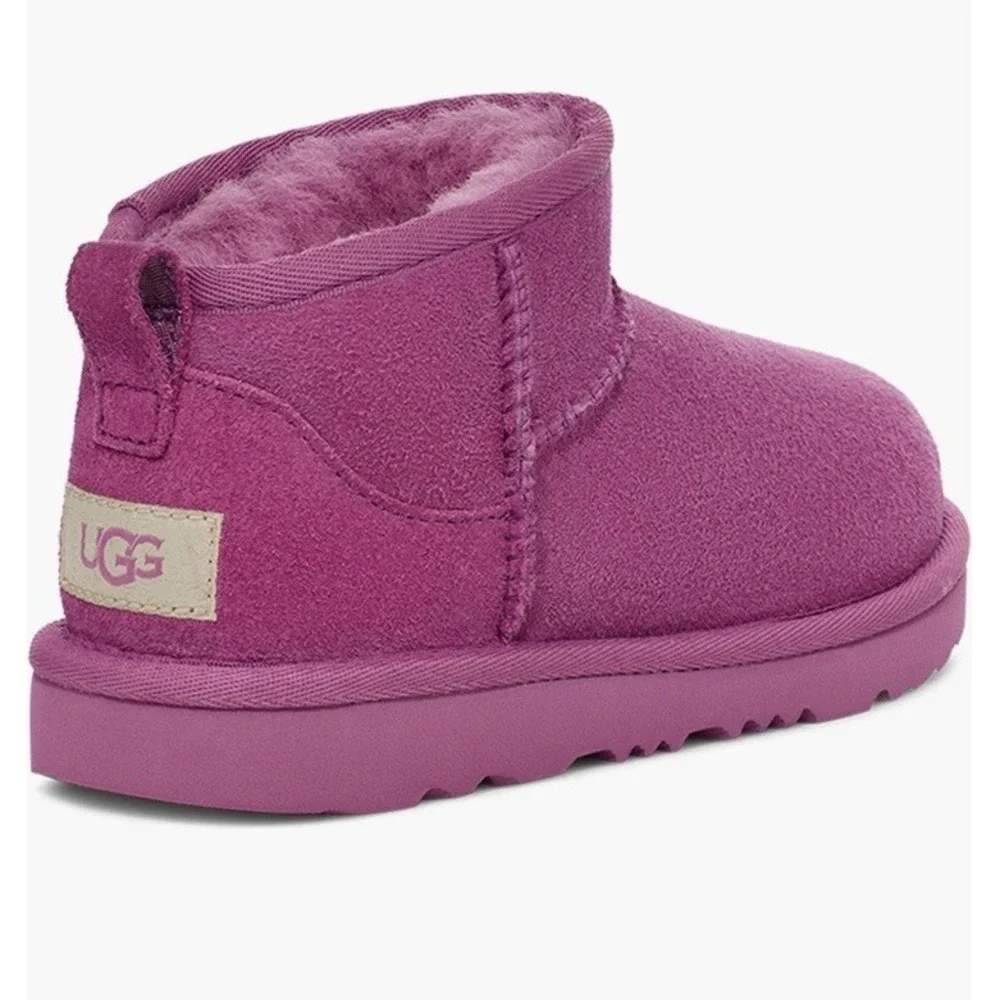 UGG Classic‎ Ultra Mini Boots Big Kid Womens Sz 5 EU 37 NEW Mangosteen Pink